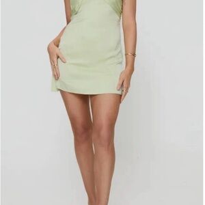Princess Polly Green Bodycon Mini Dress Spaghetti Strap